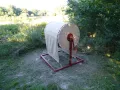 Windmachine bij meertje
